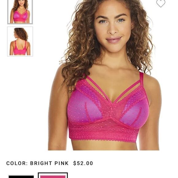 𝅺nwt Parfait Mia hot pink Bralette - Picture 1 of 6